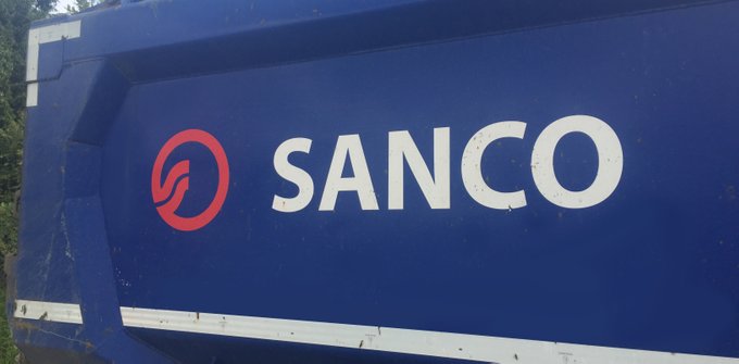 Logo for Entreprenørselskapet Sanco Holding, Eidsvoll.